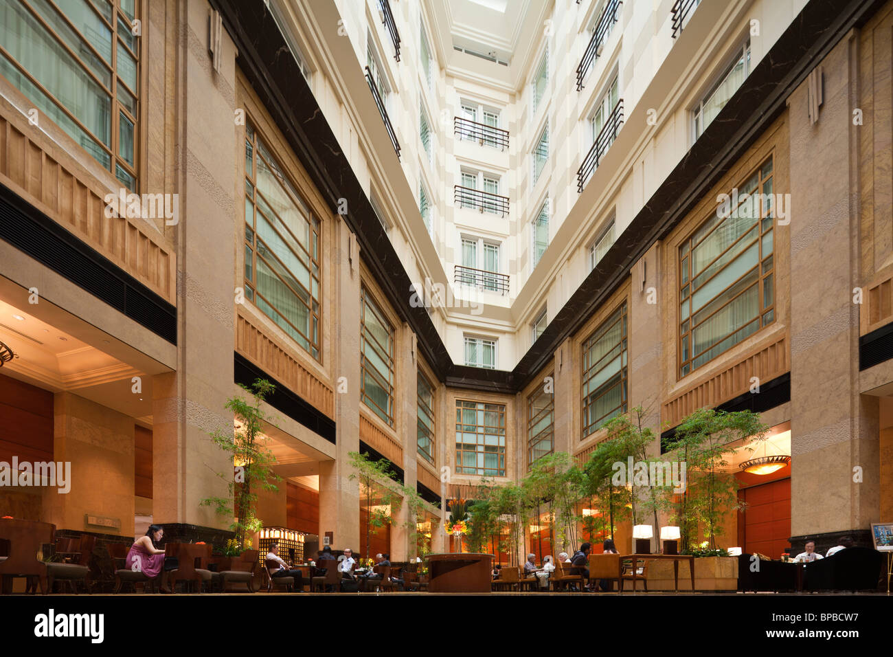 interior of the Fullerton Hotel Singapore Stock Photo - Alamy