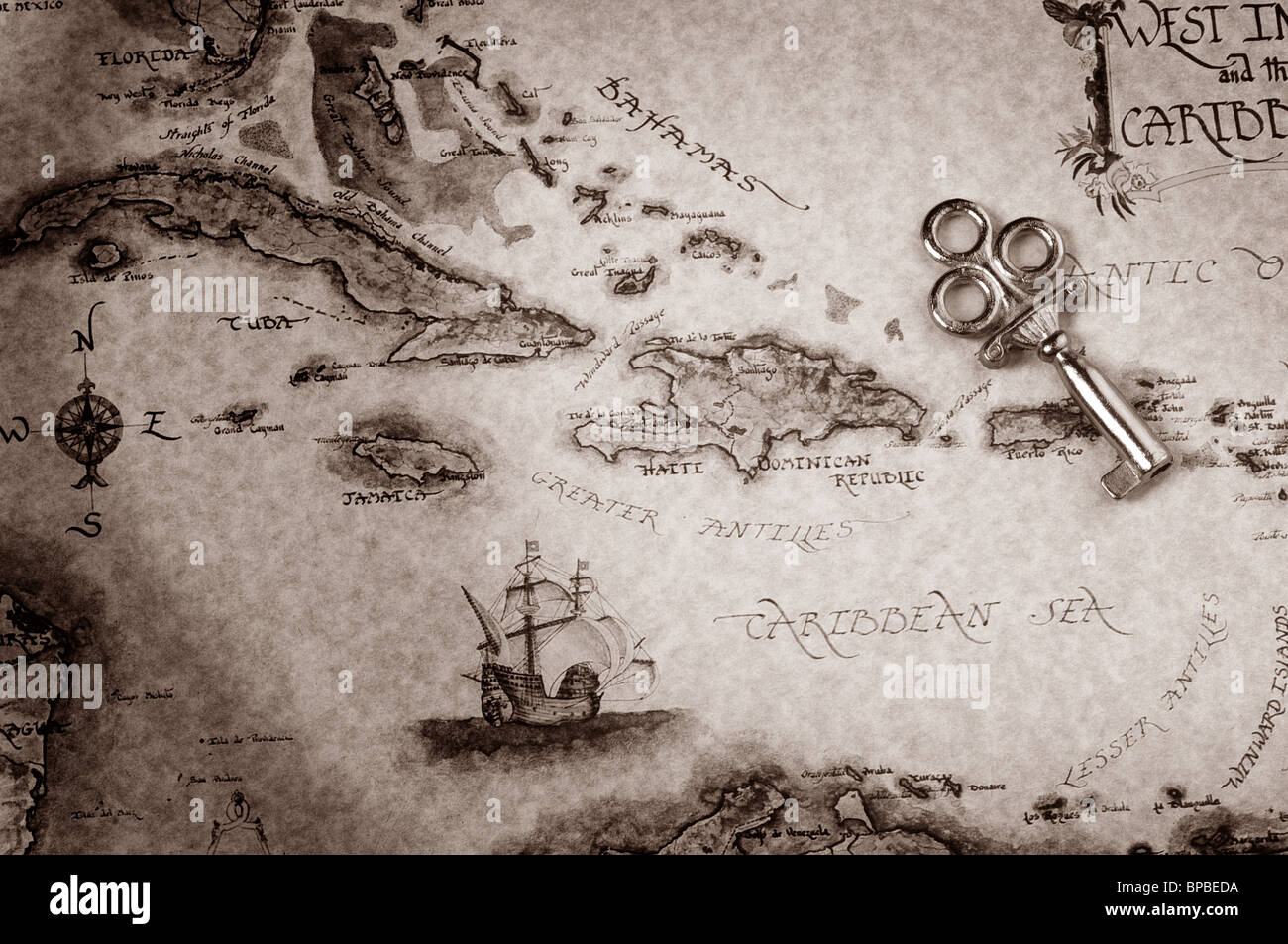 Treasure Map Stock Photo