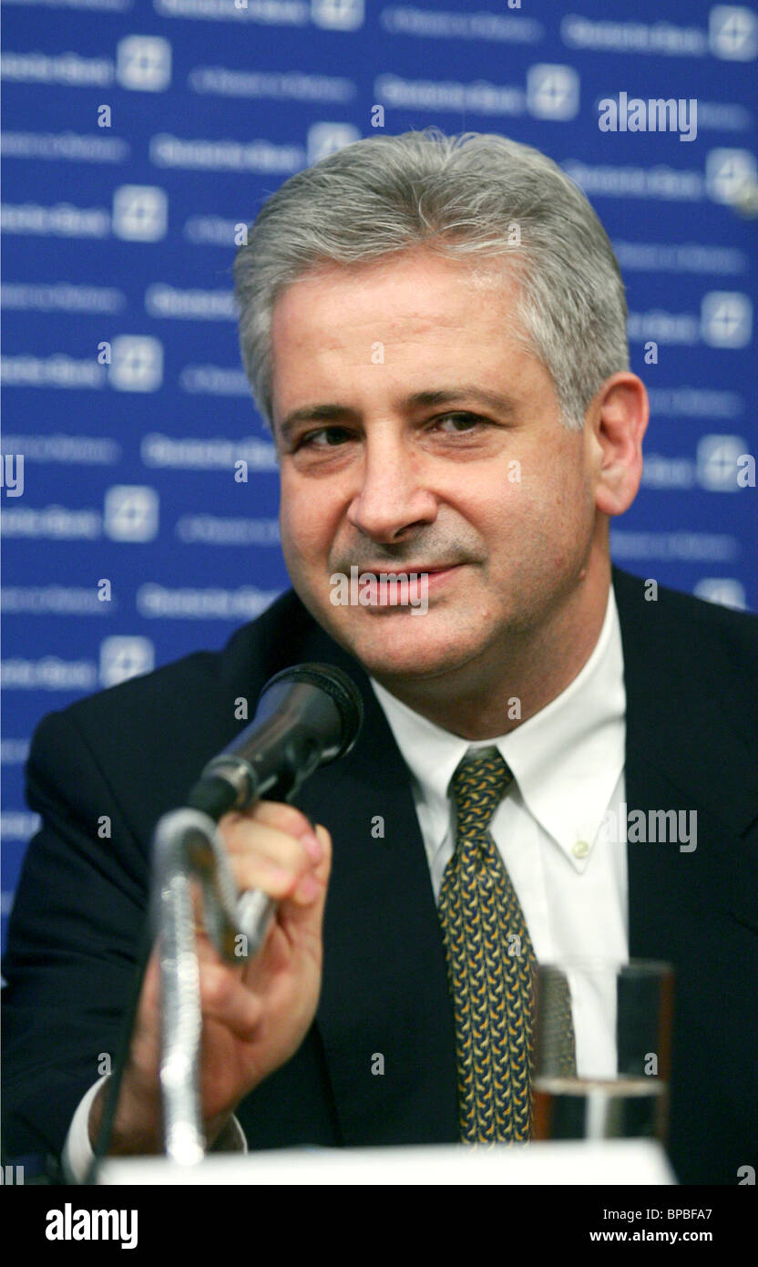 Deutsche Bank Ceos Hold News Conference In Moscow Stock Photo