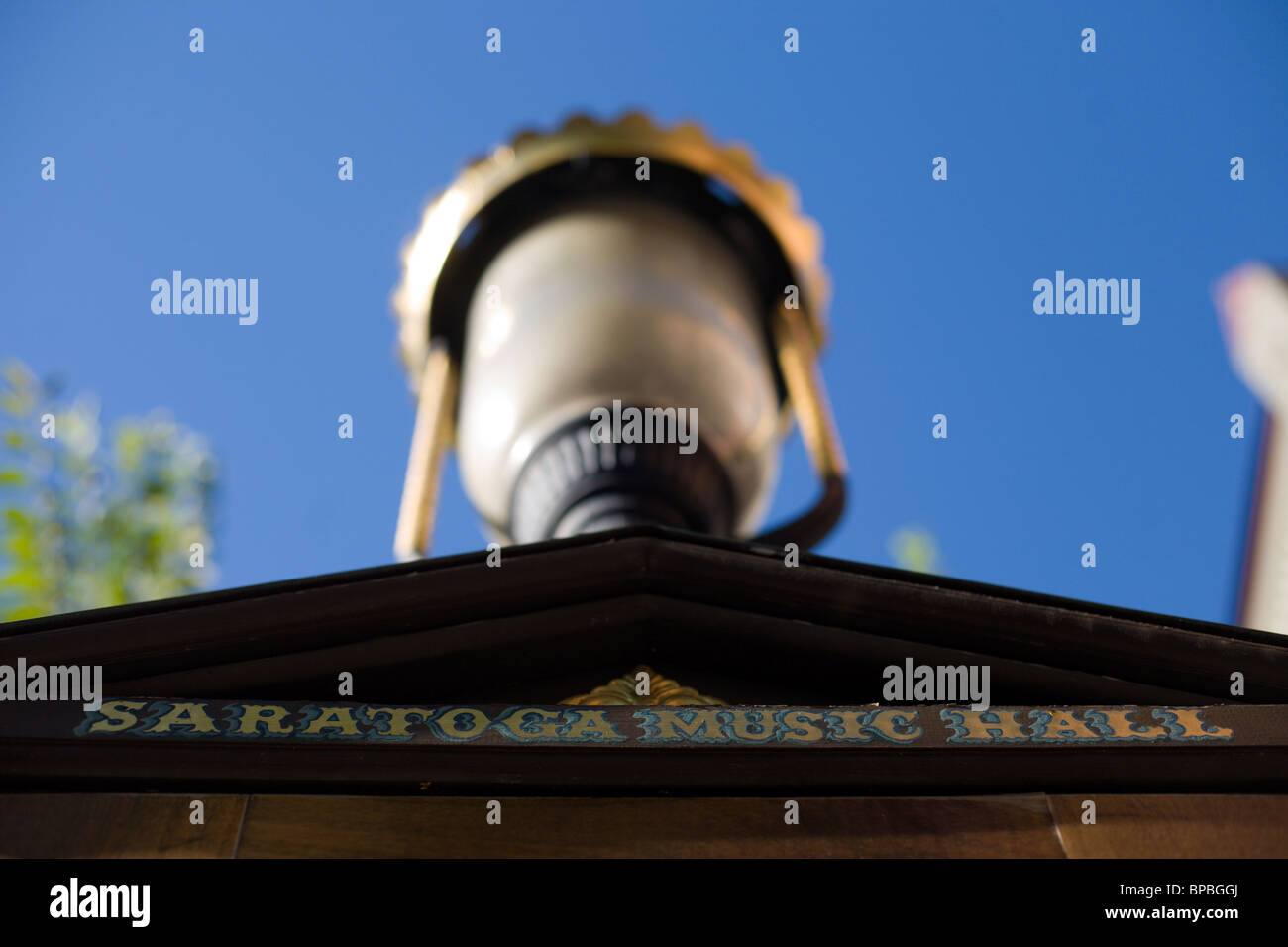 Saratoga Music Hall Stock Photo Alamy