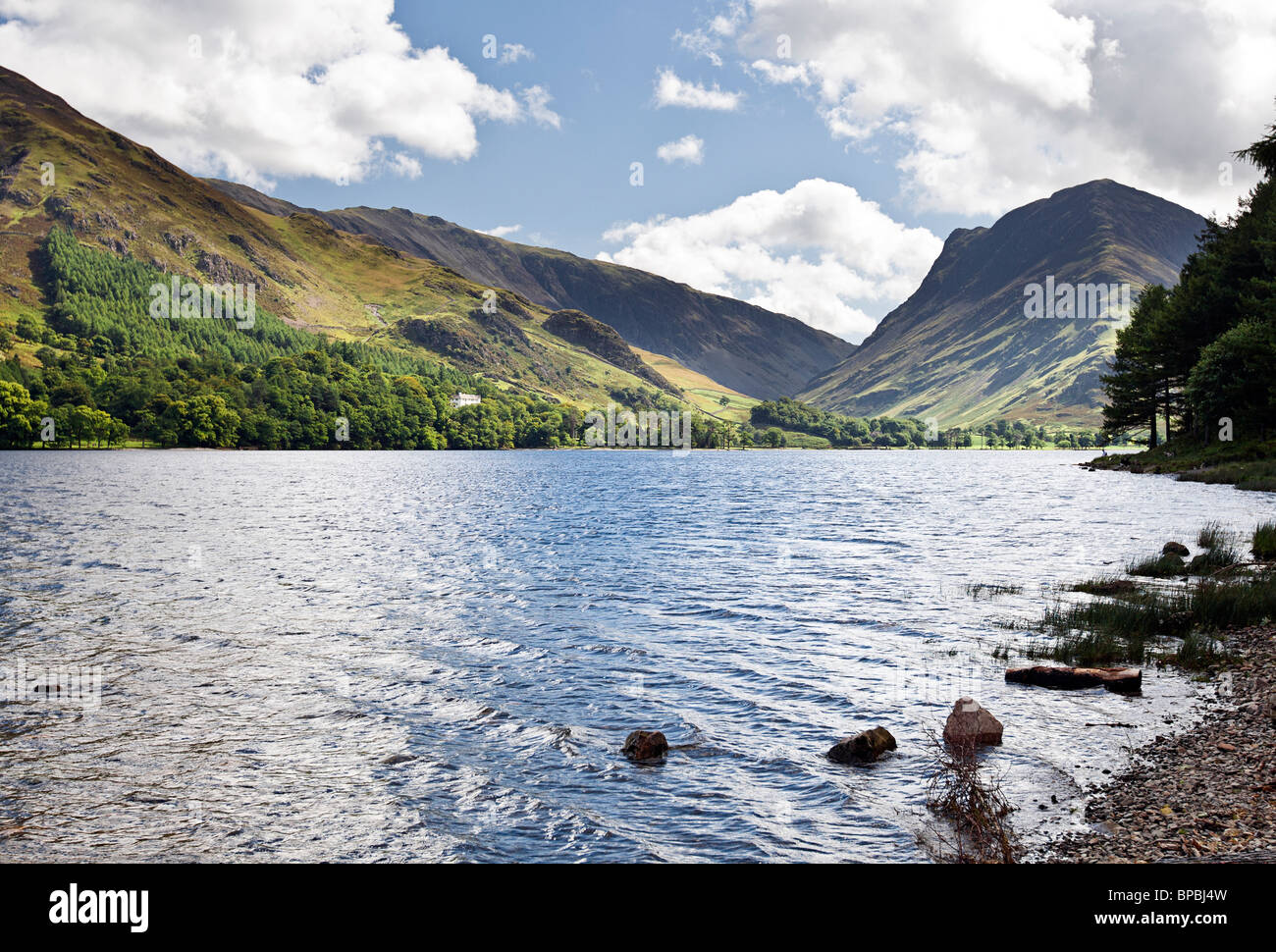 Beautiful Shot Across Lake Buttermere in the North West Lakes of the Lake District, Cumbria, UK Stock Photo