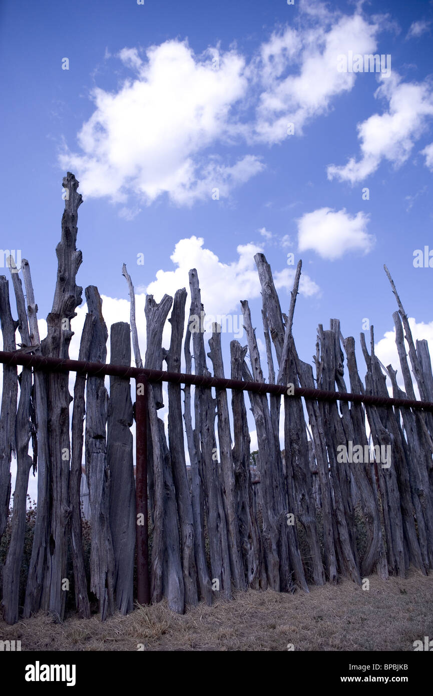 Cedar fence posts hi-res stock photography and images - Alamy
