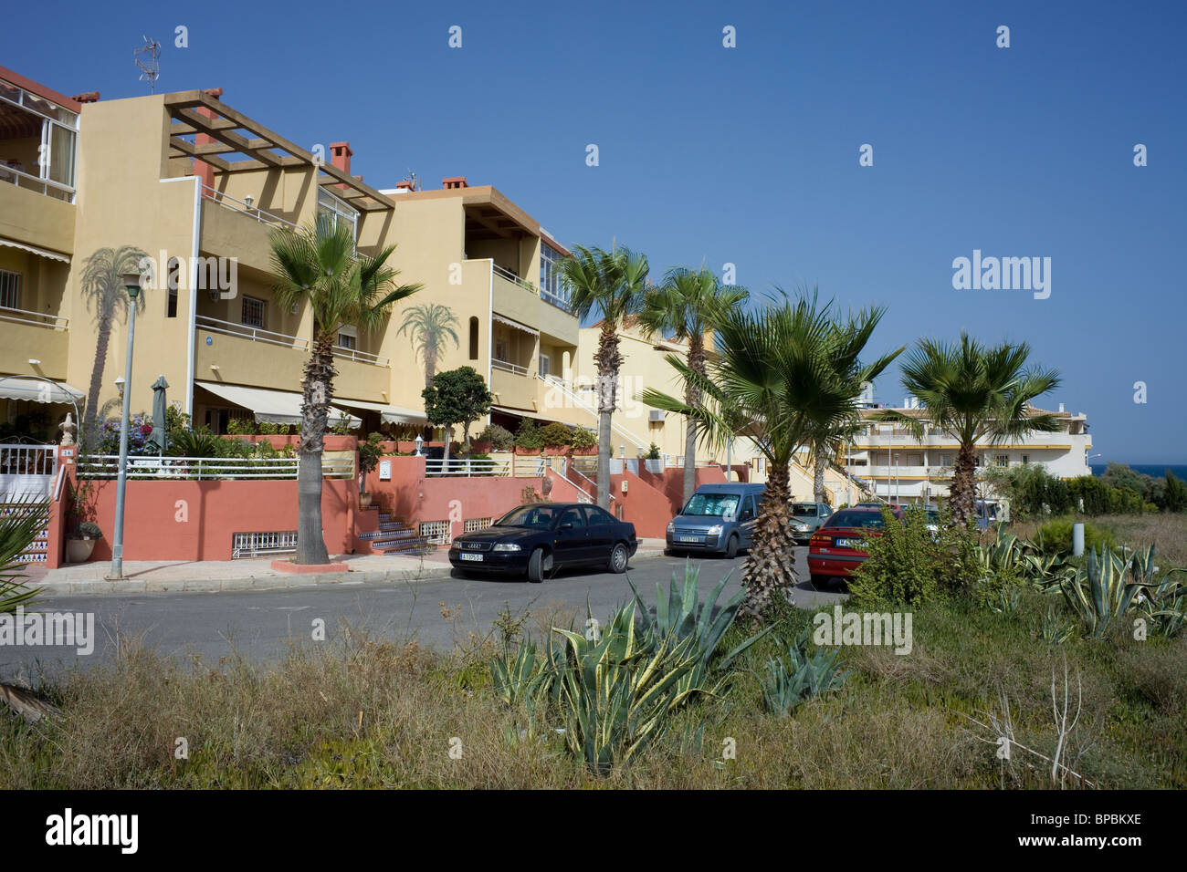 Photograph of an urbanisation in Torrevieja, Spain. Stock Photo