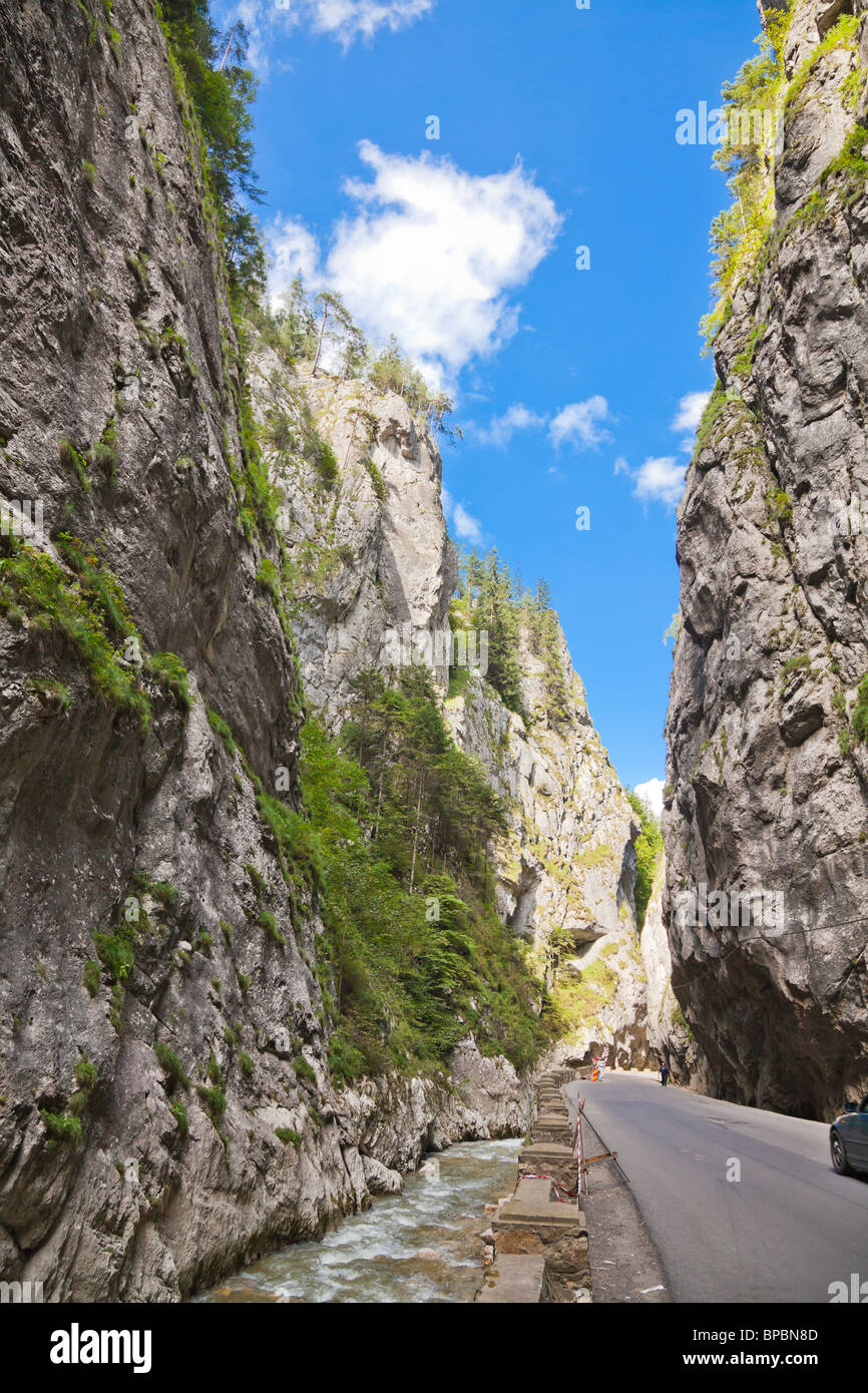 Summer landscape of Bicaz Canyon in Romania. Stock Photo