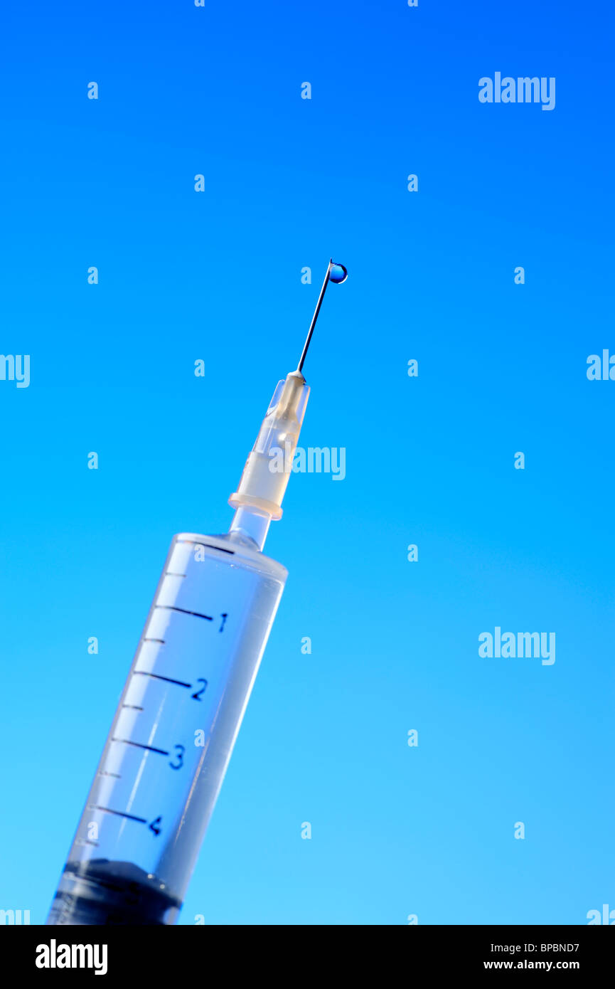Syringe and needle Stock Photo