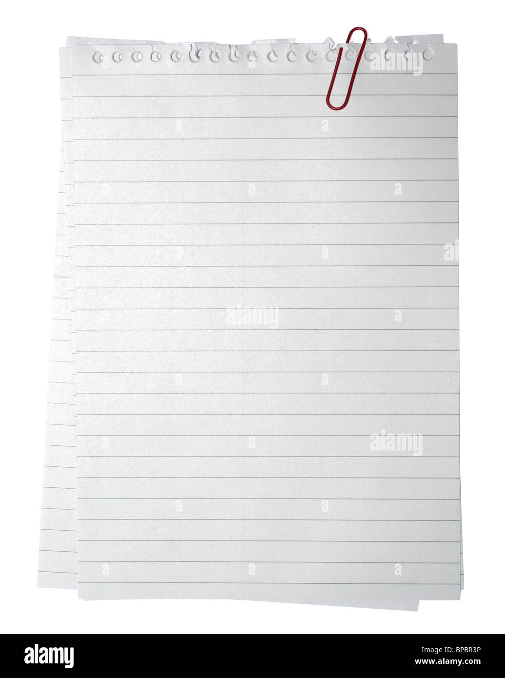 Blank attached note paper for message, office isolated on white ...