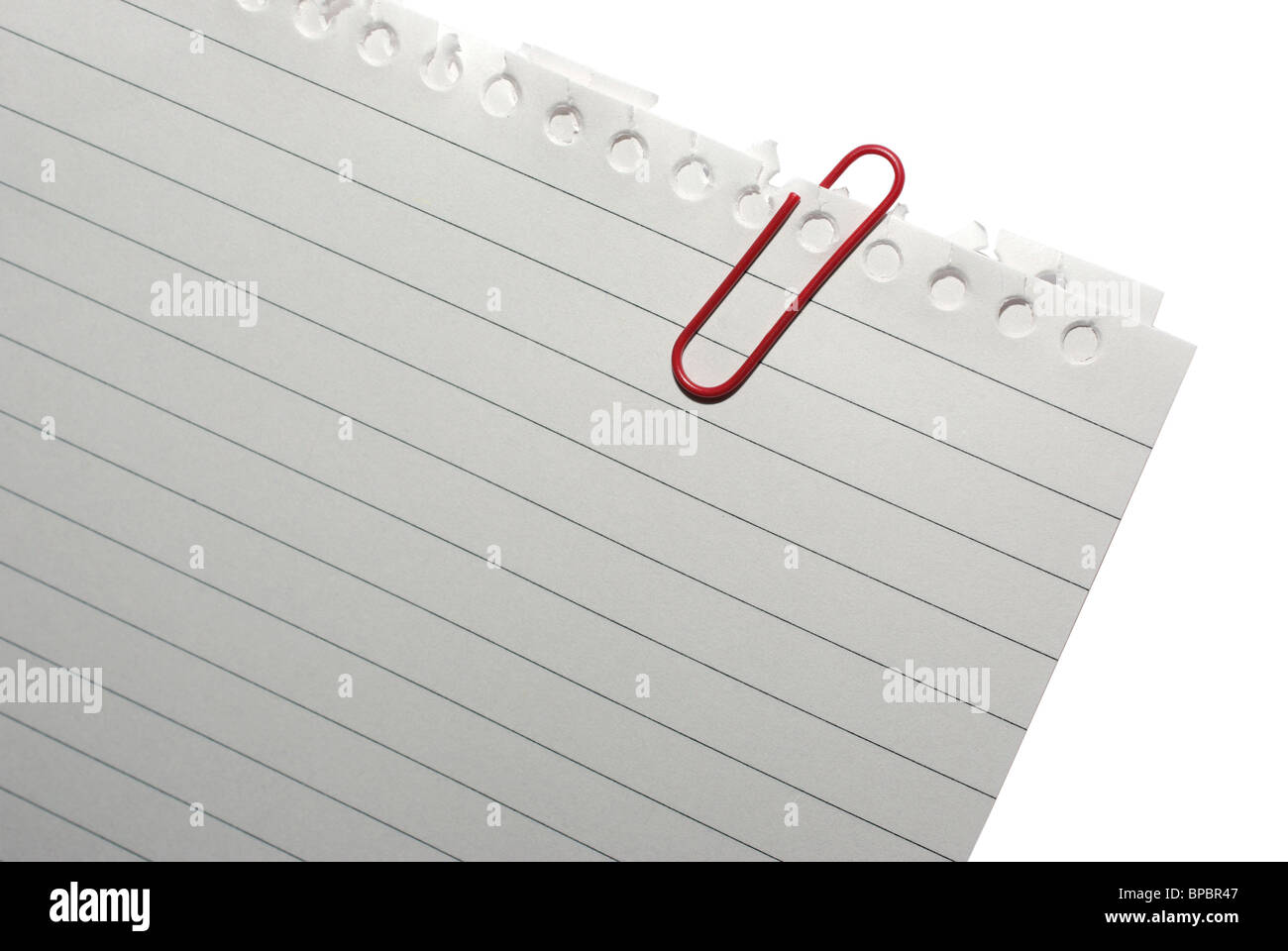 Blank attached note paper for message, office isolated on white ...