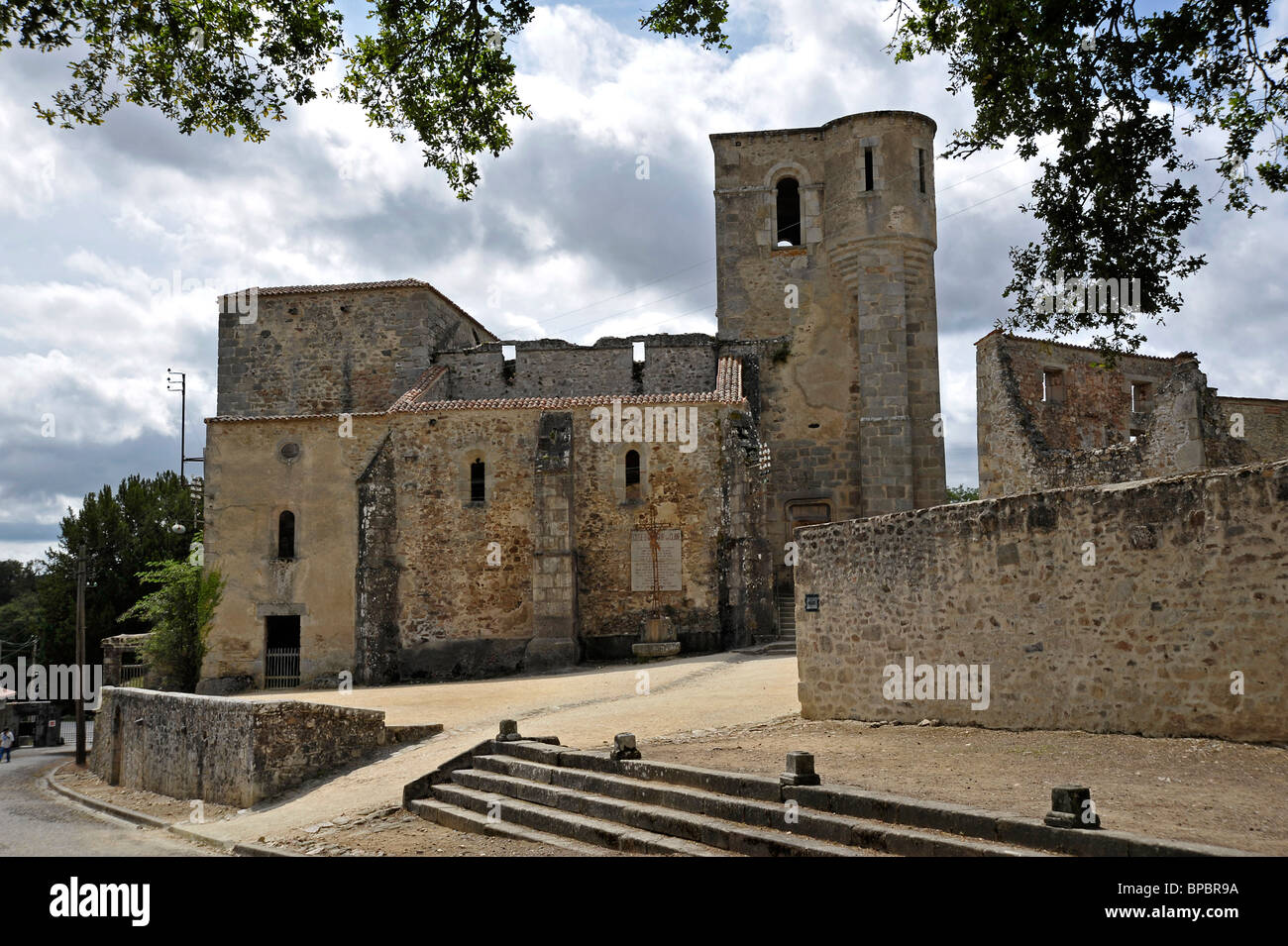 WW2 Nazi SS massacre Oradour-sur-Glane Haute-Vienne Limousin France Stock Photo