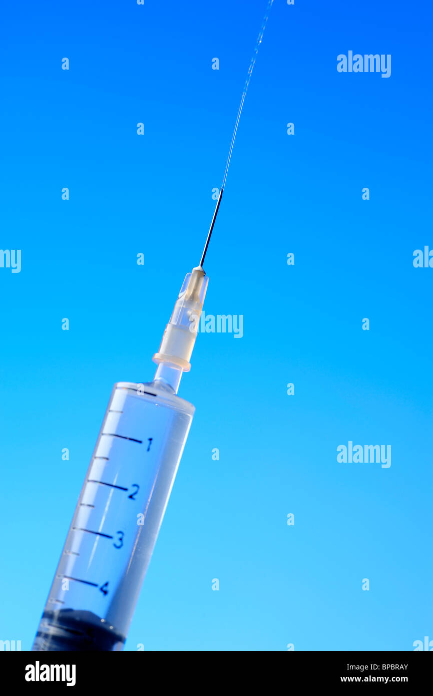 Syringe and needle Stock Photo