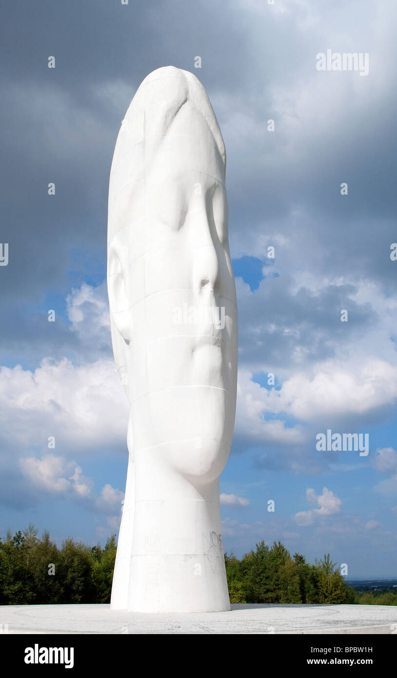 the " dream " sculpture on former coal mining waste land in St.Helens, Lancashire, UK Stock Photo