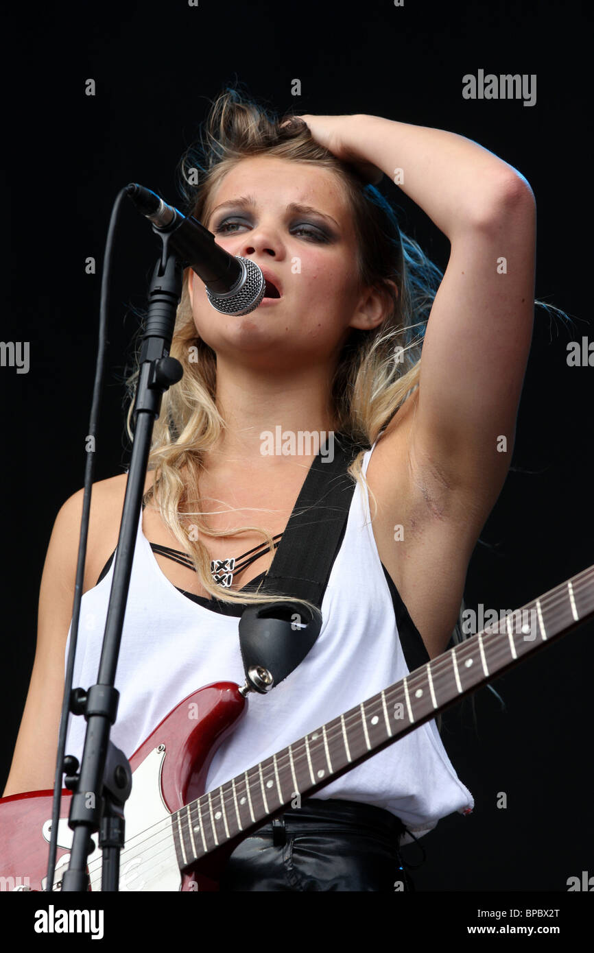 Daisy May Keeley Coburn OF DAISY DARES YOU AT THE V FESTIVAL AT HYLANDS