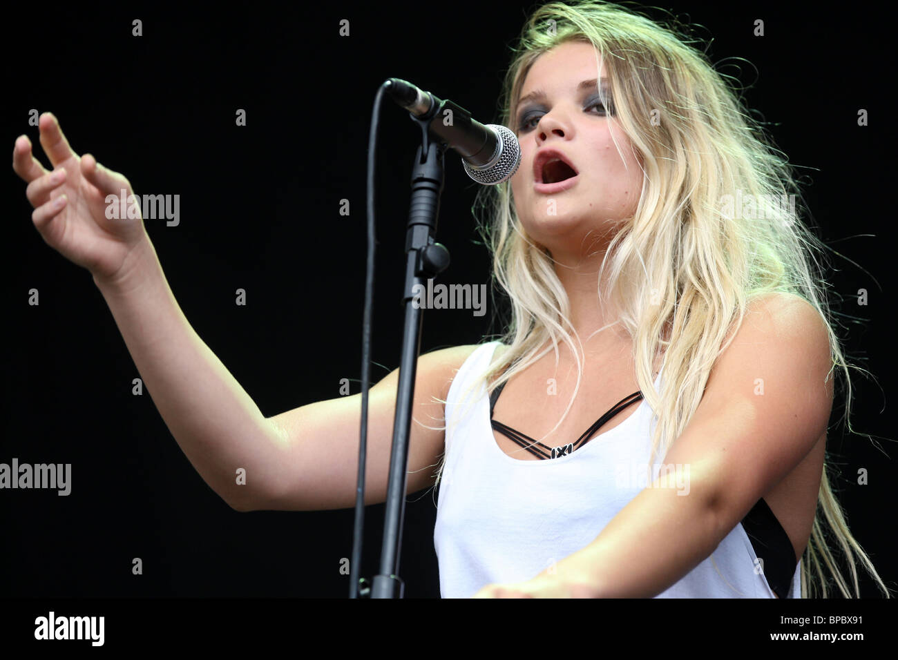 Daisy May Keeley Coburn OF DAISY DARES YOU AT THE V FESTIVAL AT HYLANDS