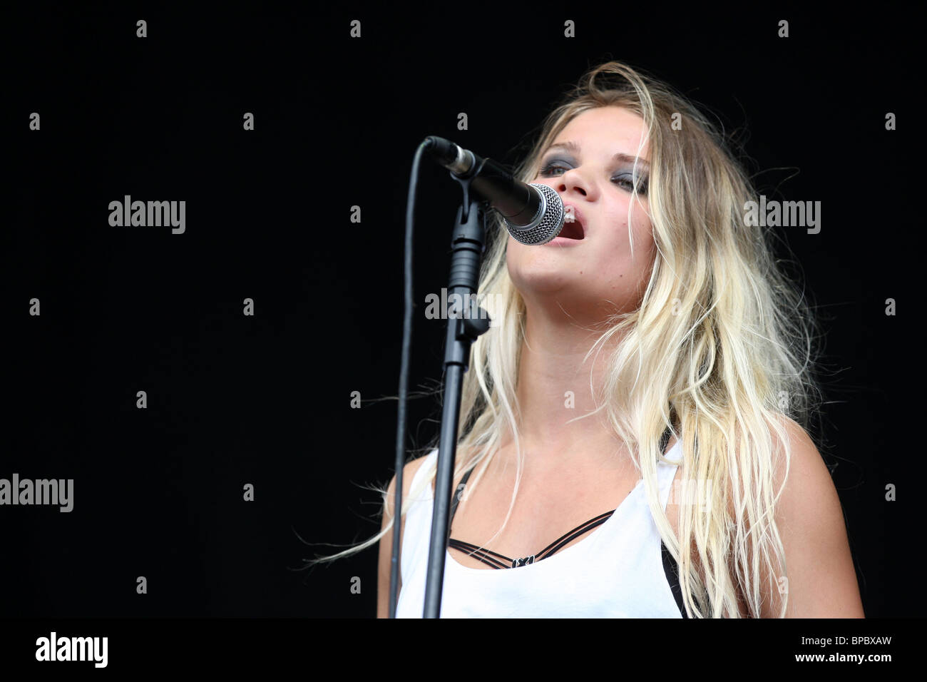 Daisy May Keeley Coburn OF DAISY DARES YOU AT THE V FESTIVAL AT HYLANDS