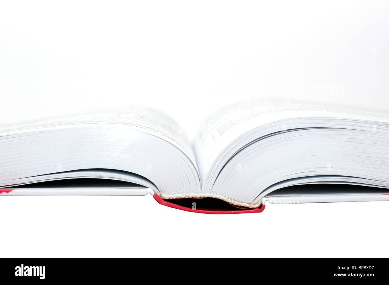 Opened book isolated on the white background Stock Photo - Alamy