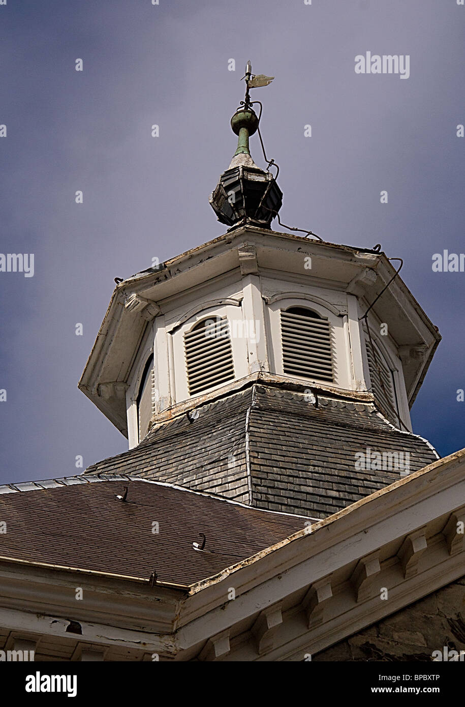 old roof top building Stock Photo