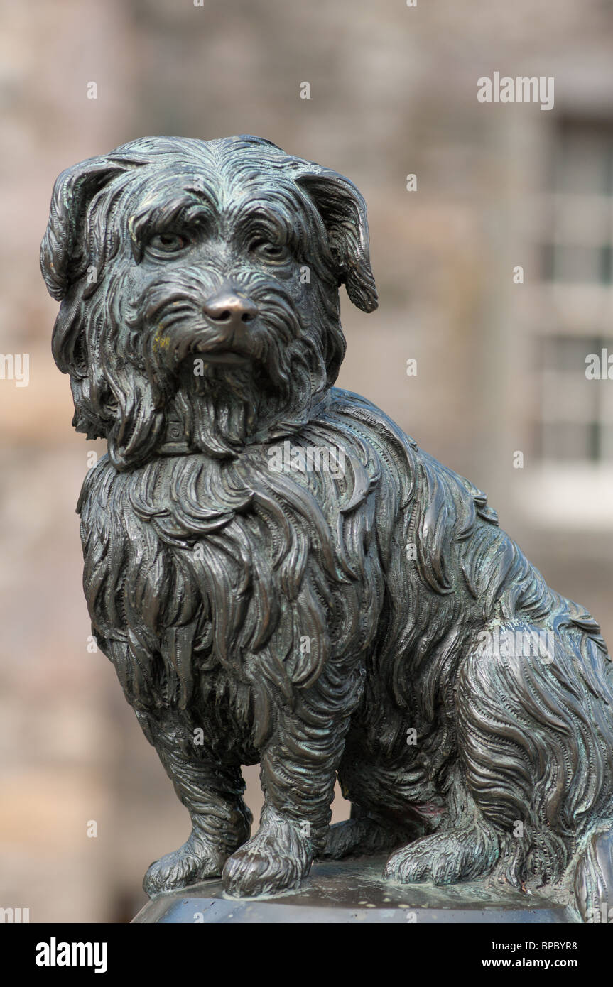 Famous statue of Grey Friars Bobby the dog in Edinburgh UK 2010 Stock