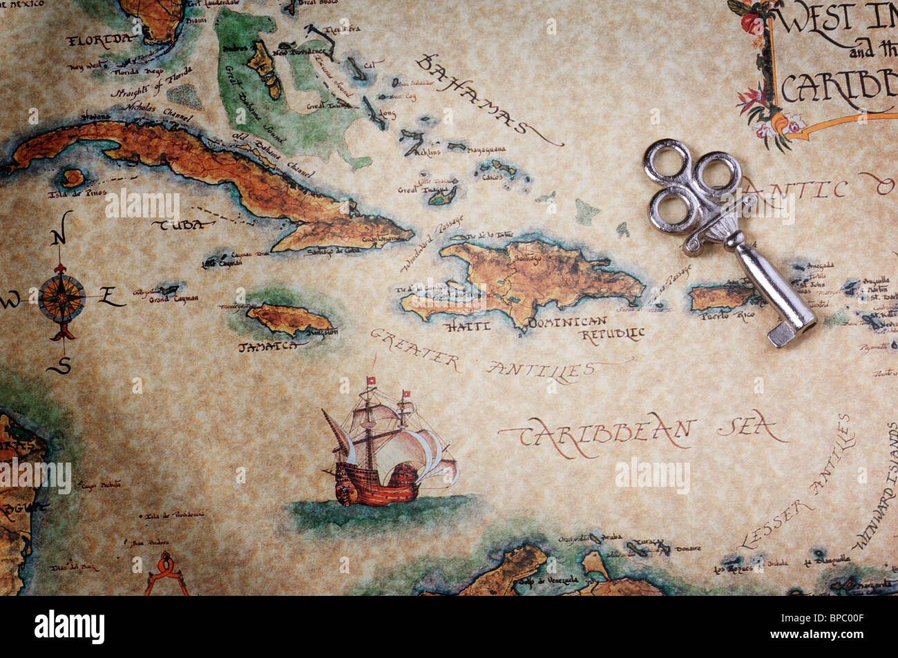 Treasure Map Stock Photo