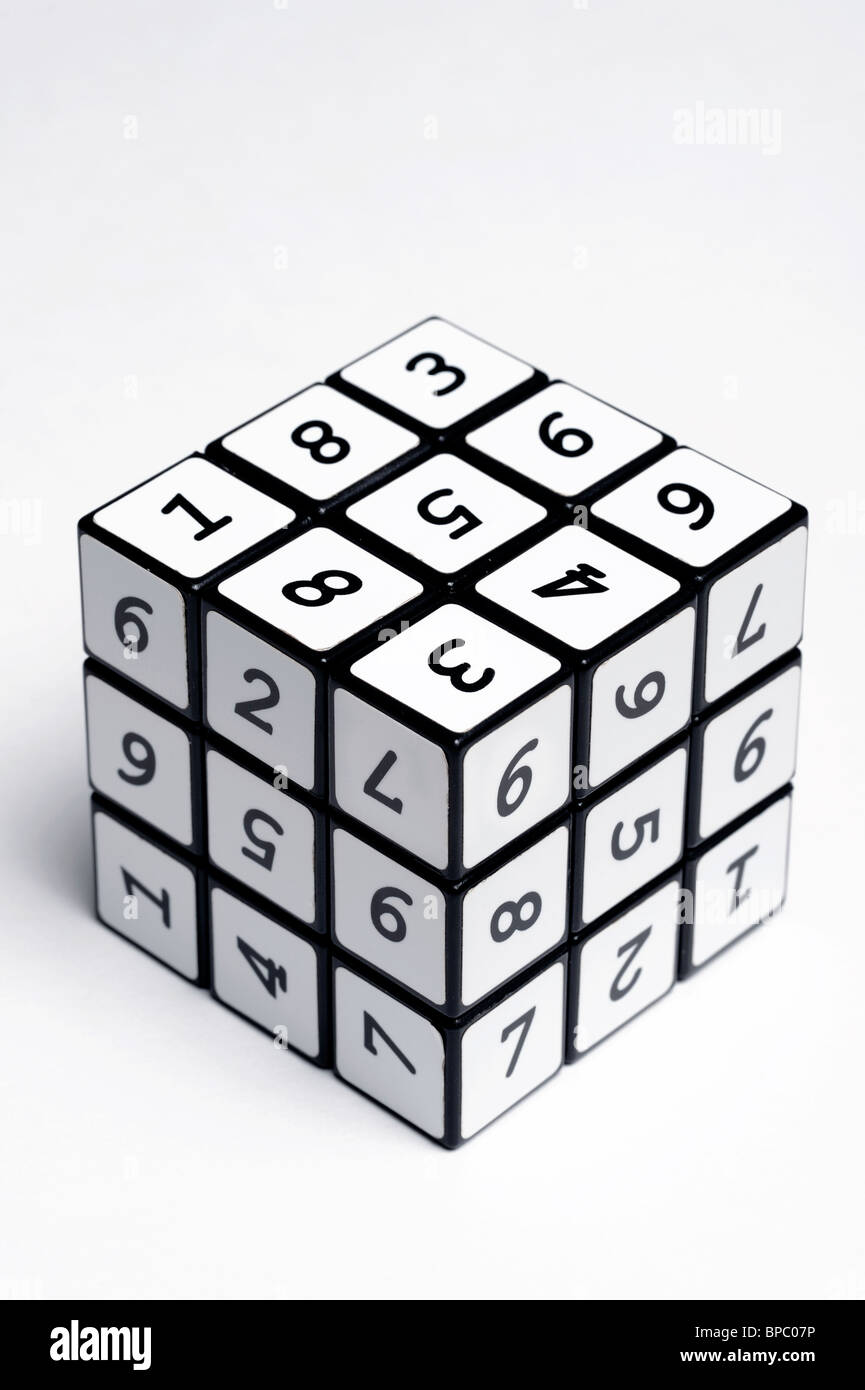 Number cube Stock Photo