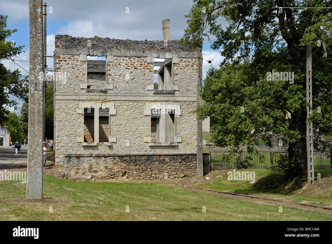 WW2 Nazi SS massacre Oradour-sur-Glane Haute-Vienne Limousin France Stock Photo