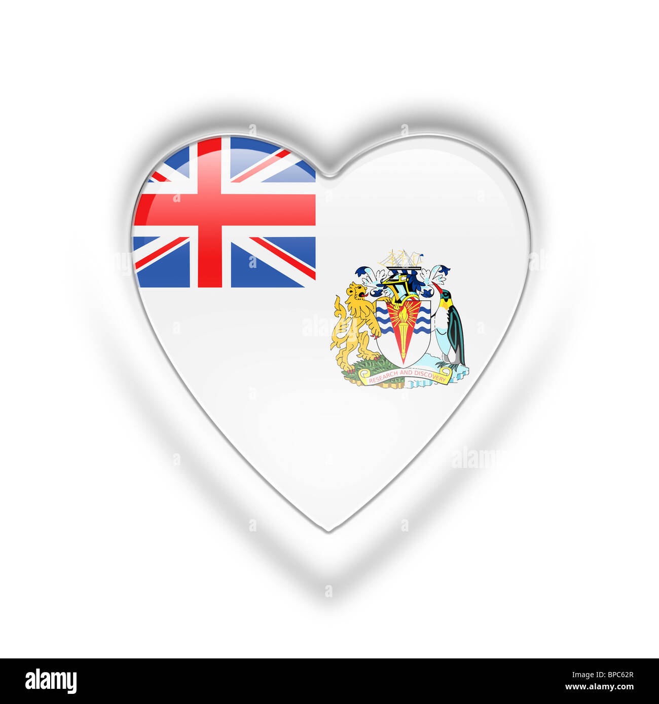 British Antarctic Territory flag Stock Photo - Alamy