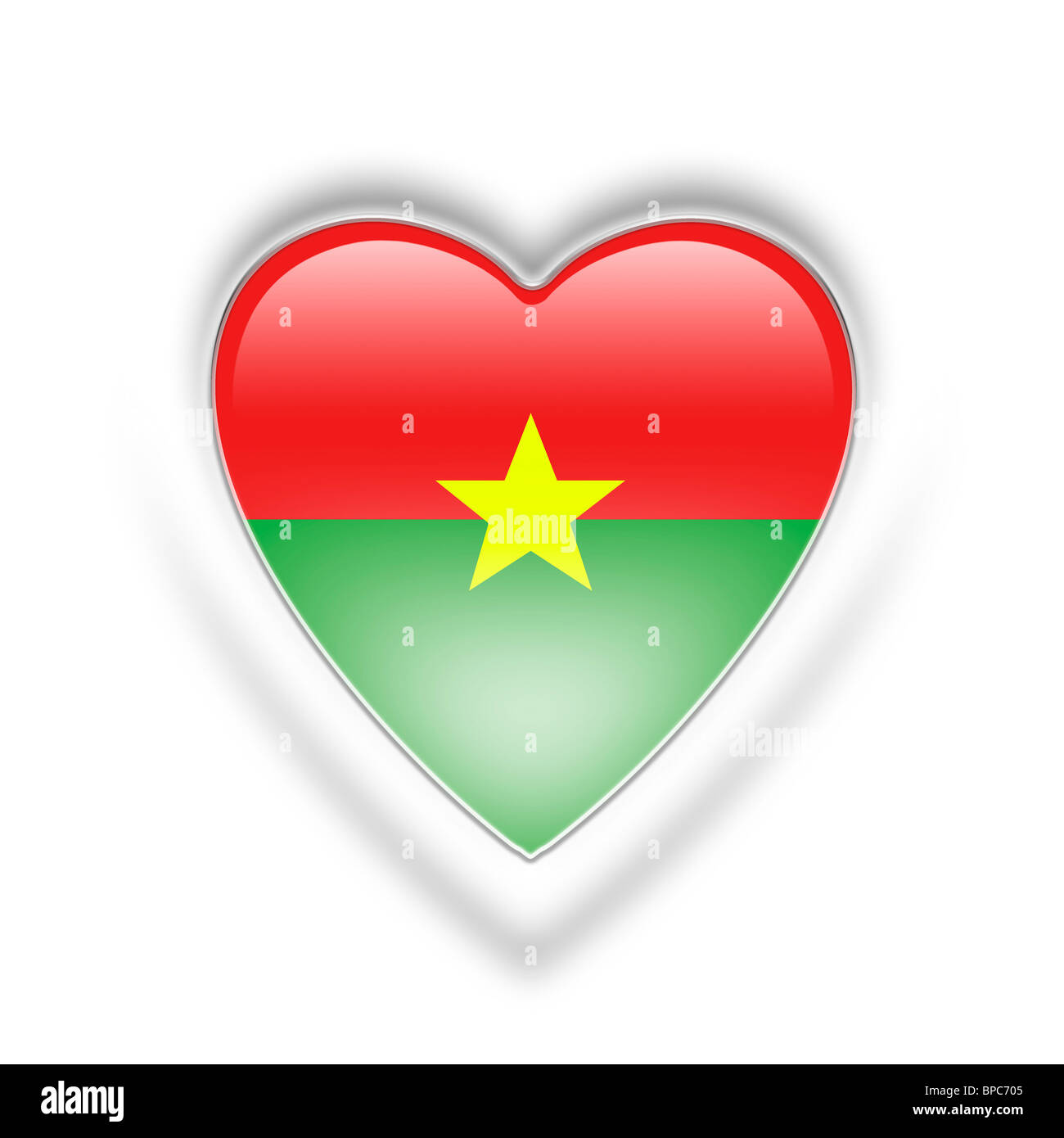 Burkina Faso flag Stock Photo - Alamy