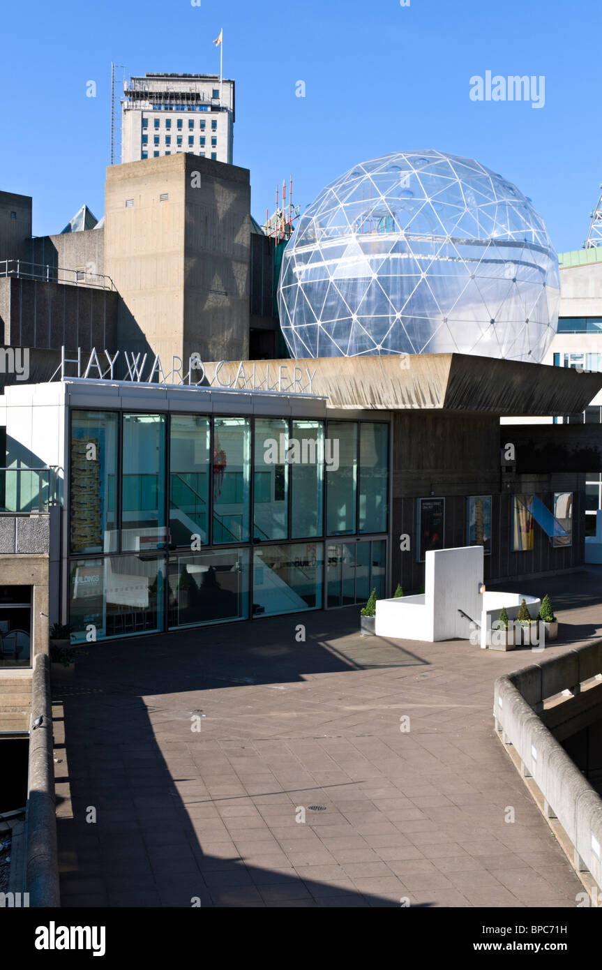 Hayward Gallery on the South Bank of the River Thames, London Stock Photo