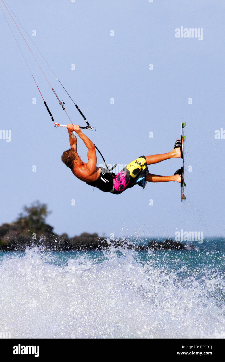 Kite surfing Stock Photo