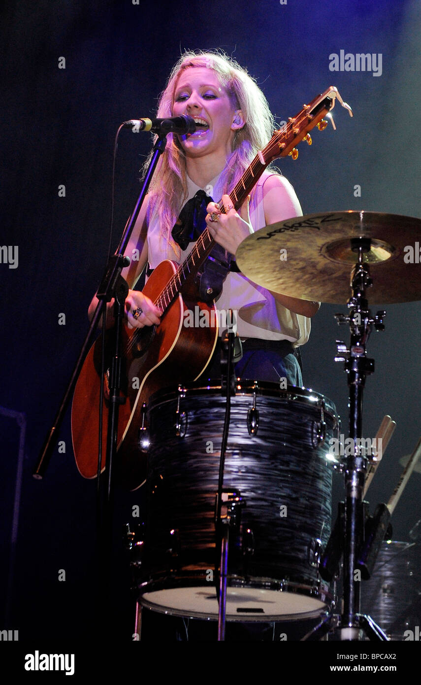 Ellie Goulding performing live at V Festival 2010 Stock Photo - Alamy