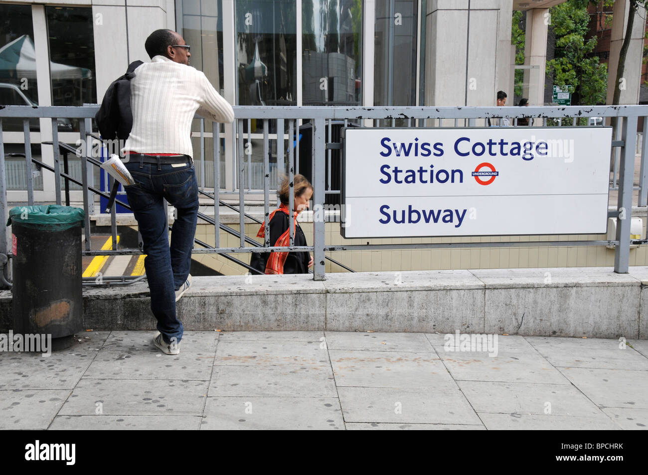 Commuters At Swiss Cottage Tube Station In London Uk Stock Photo