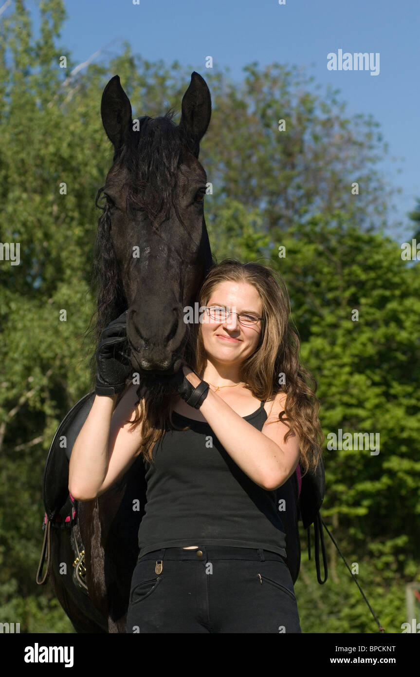 Friesian Horse Eye High Resolution Stock Photography and Images - Alamy