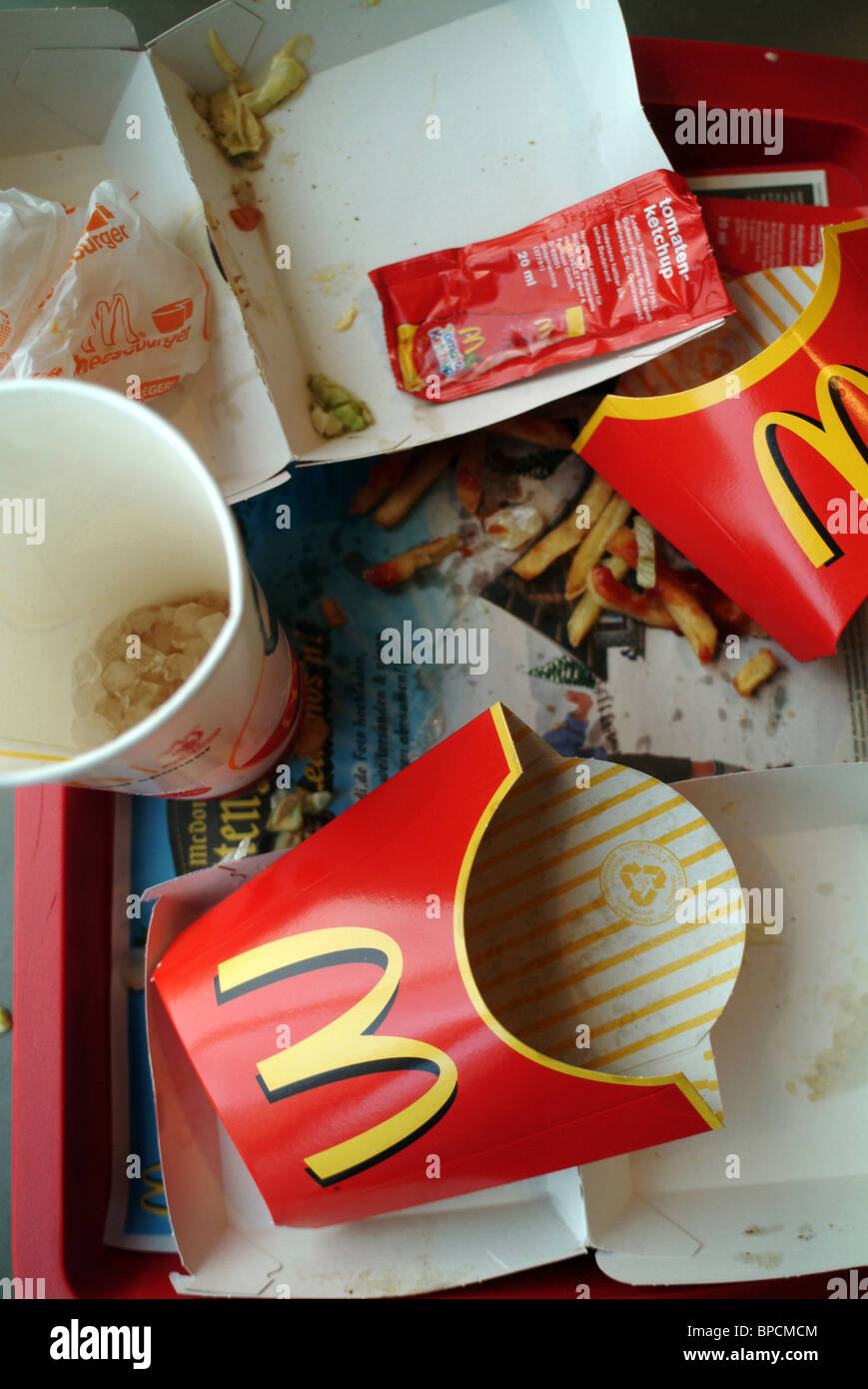 McDonalds rubbish Stock Photo Alamy