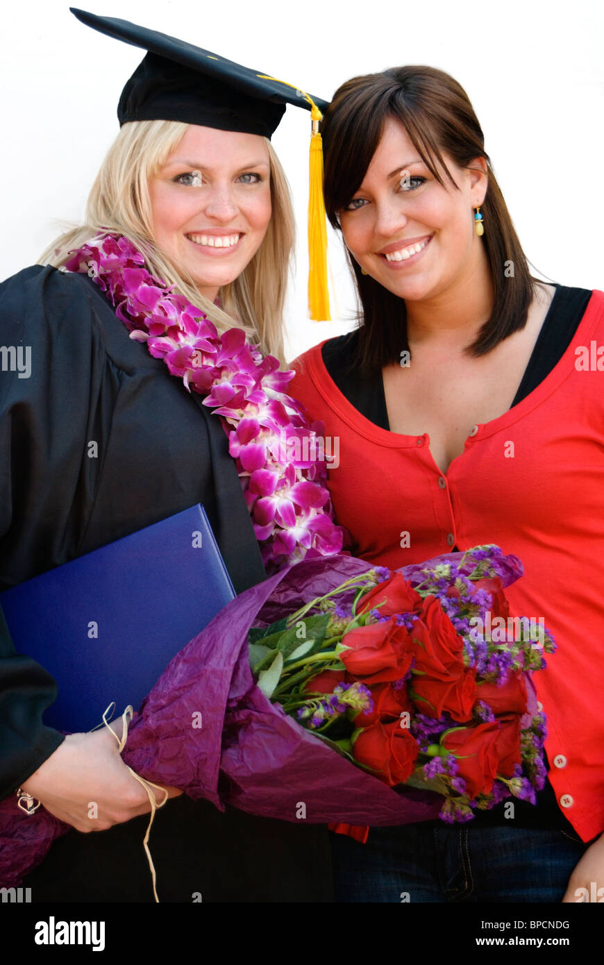 College students in cap and gown Cut Out Stock Images & Pictures - Alamy
