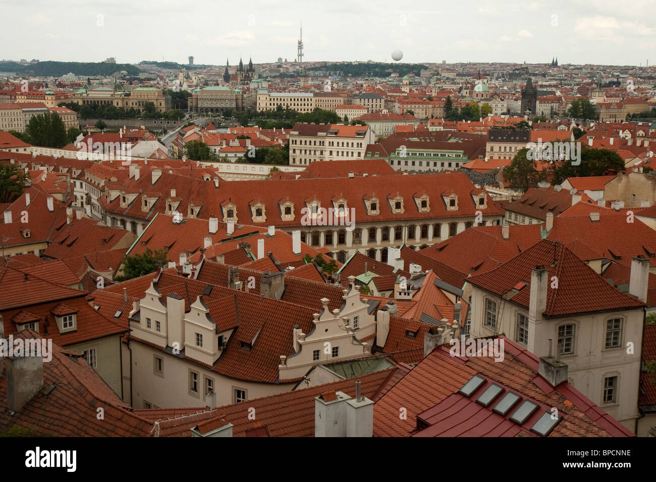 Praga Czech Republic general view from the Castle Stock Photo