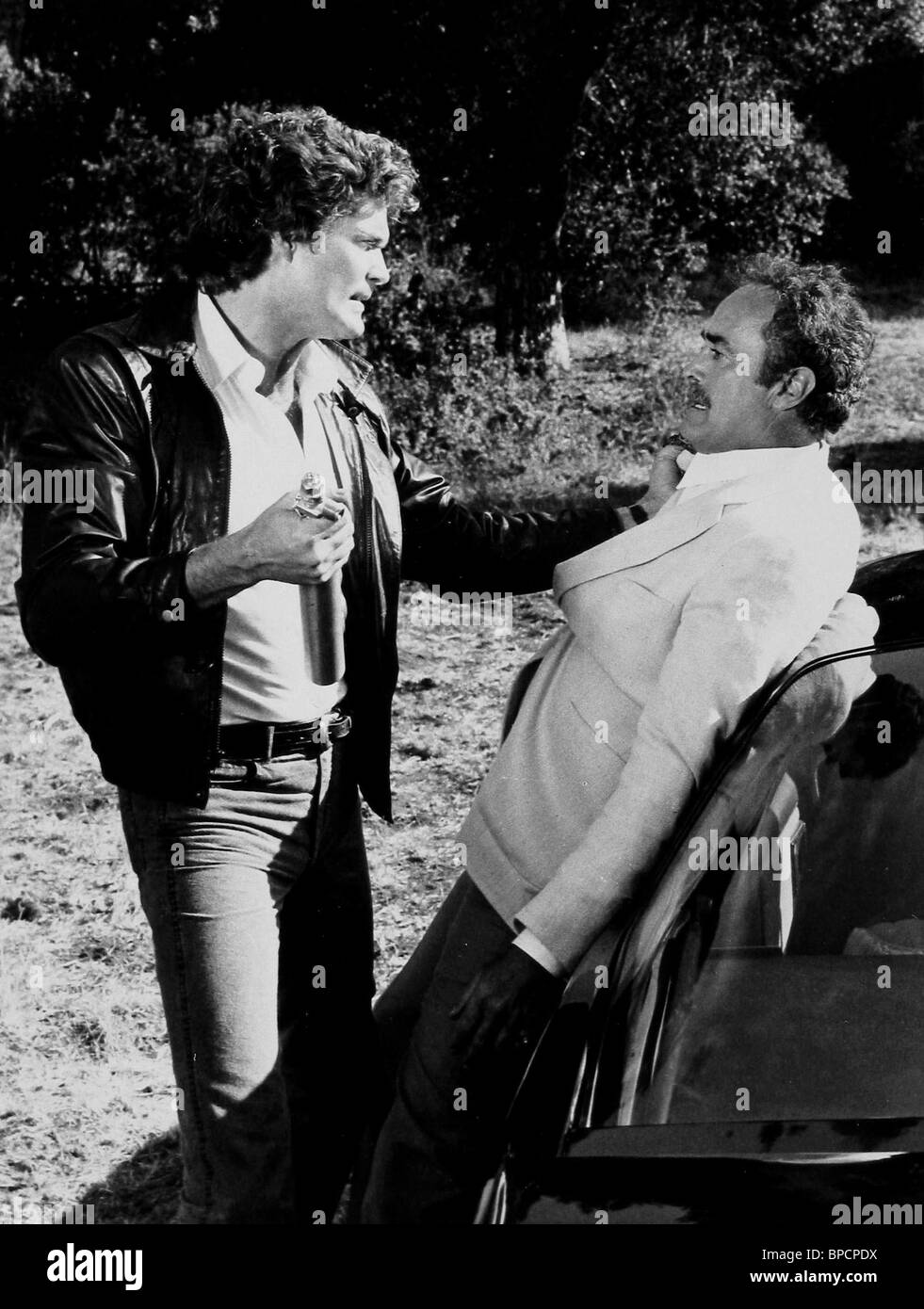 David Hasselhoff John Considine Knight Rider 1982 Stock Photo Alamy