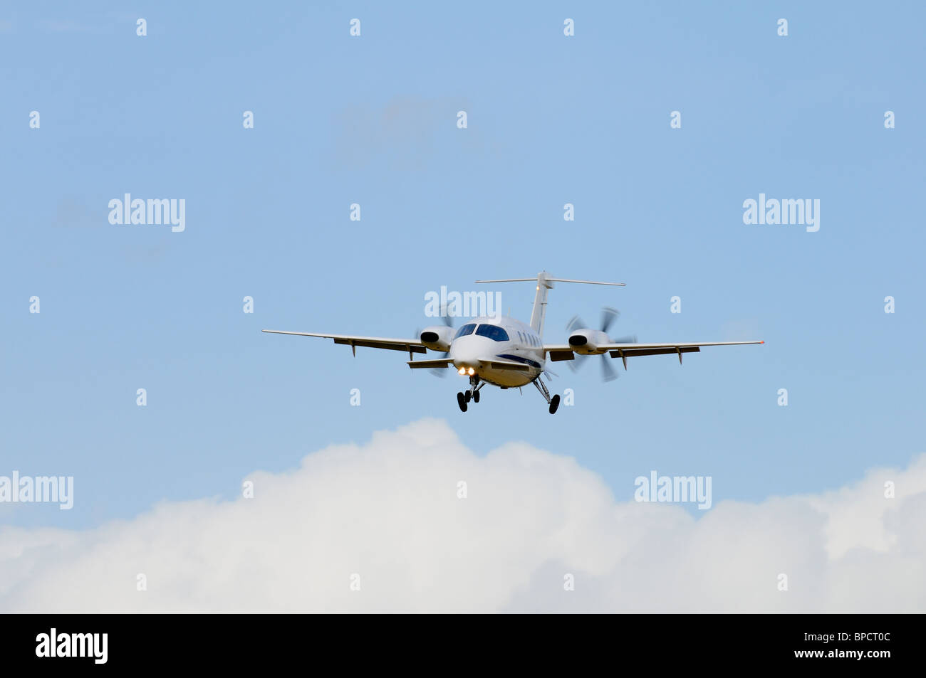 Piaggio P-180  Avanti Number MM62212 from the Italian Air Force Aeronautica Militaire arrives for the 2010 RIAT Stock Photo