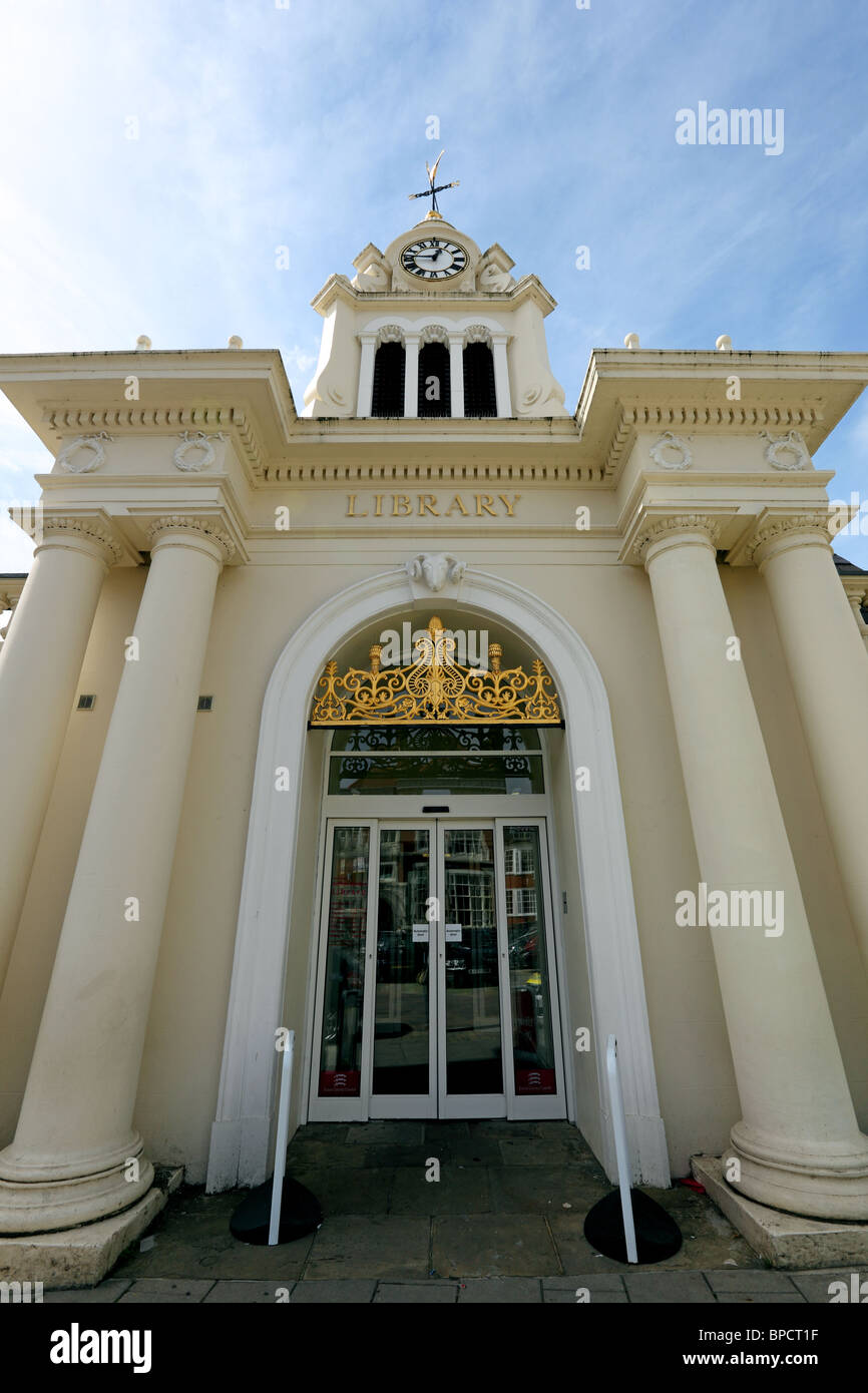 Front of library in Saffron Walden Essex England Stock Photo Alamy