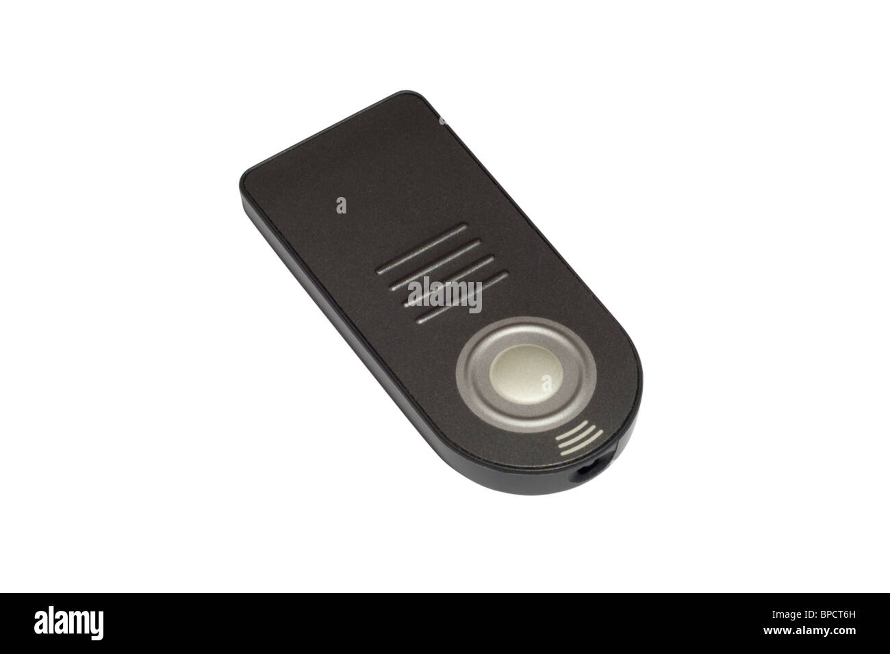 Remote control for DSLR camera. Isolated on white background with