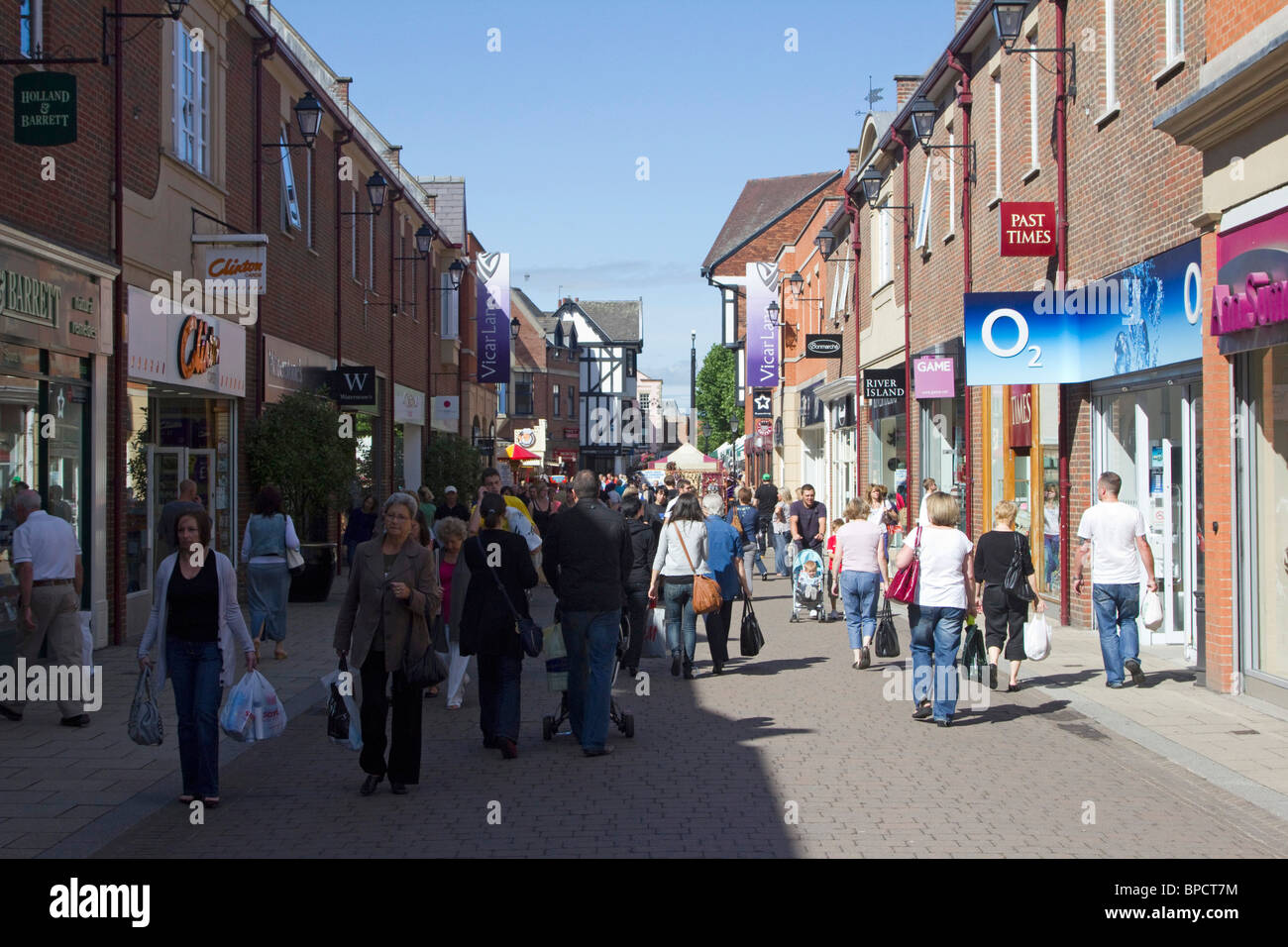 chesterfield town centre derbyshire england uk gb Stock Photo Alamy