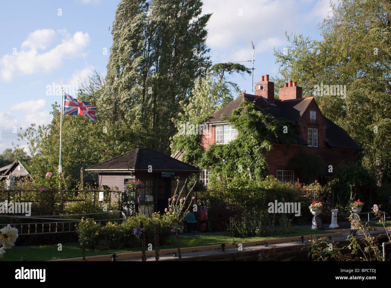 Sonning Lock on the River Thames Stock Photo