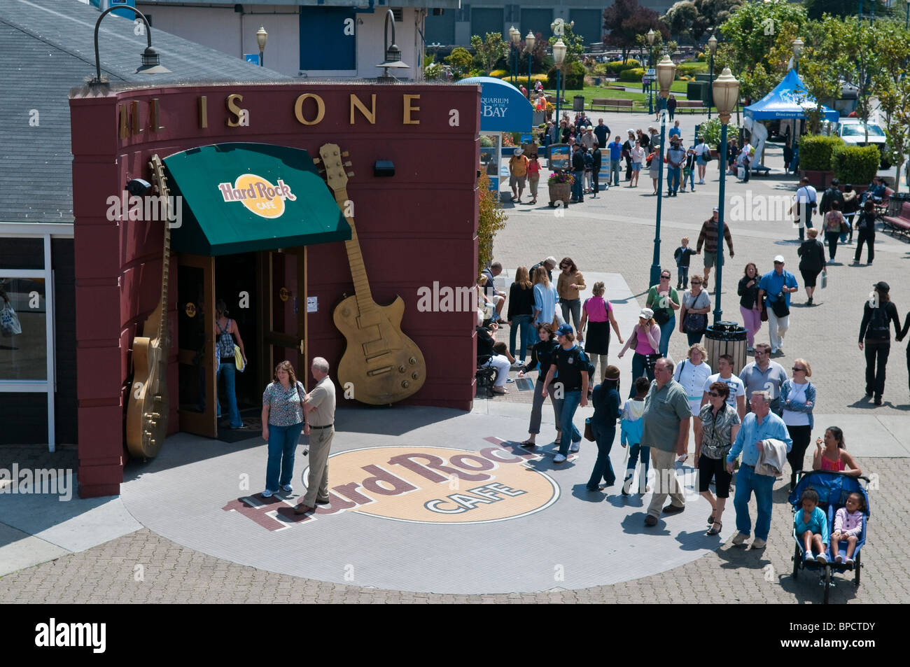 Hard Rock Cafe, Pier 39, Fishermans Wharf, San Francisco, Californien, USA Stock Photo