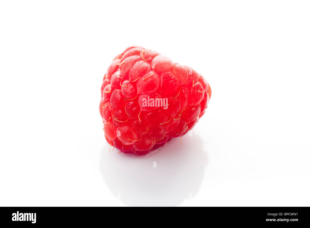 Closeup of raspberry isolated on white Stock Photo - Alamy