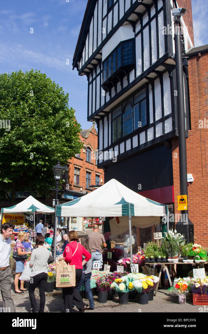 chesterfield town centre derbyshire england uk gb Stock Photo