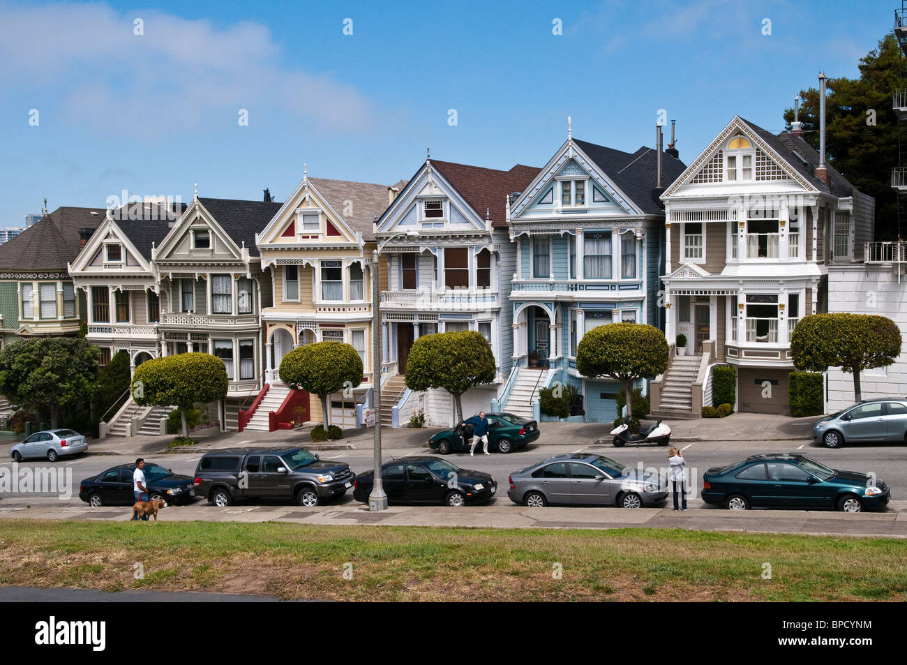 Steiner street houses san francisco hires stock photography and images