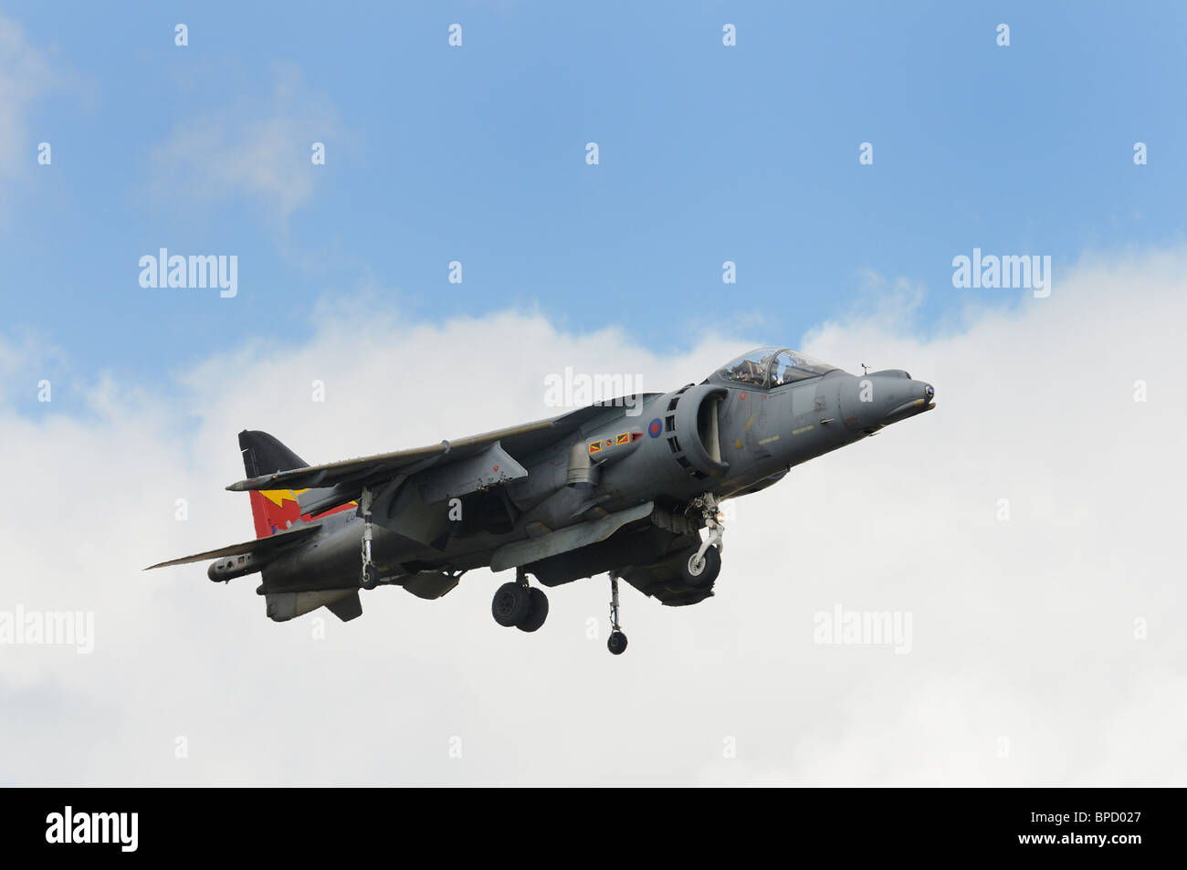 The BAe Harrier GR.9 (Harrier jump jet) on display at the RAF Museum at RAF  Cosford, Shropshire, UK Stock Photo - Alamy