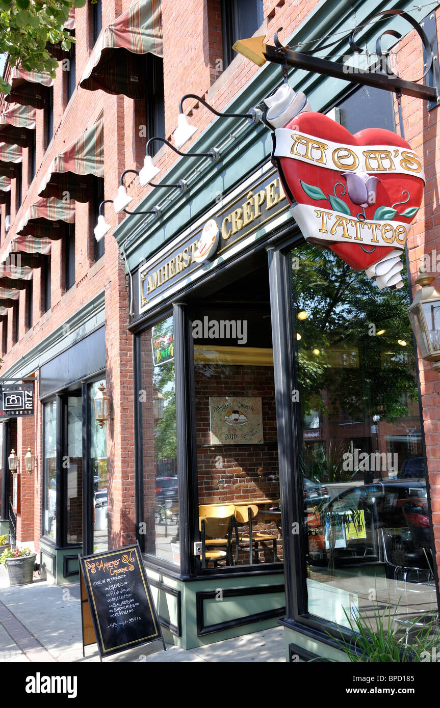 Downtown amherst massachusetts usa hires stock photography and images