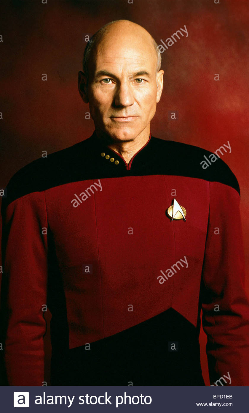 Patrick Stewart Star Trek The Next Generation 1987 Stock Photo Alamy