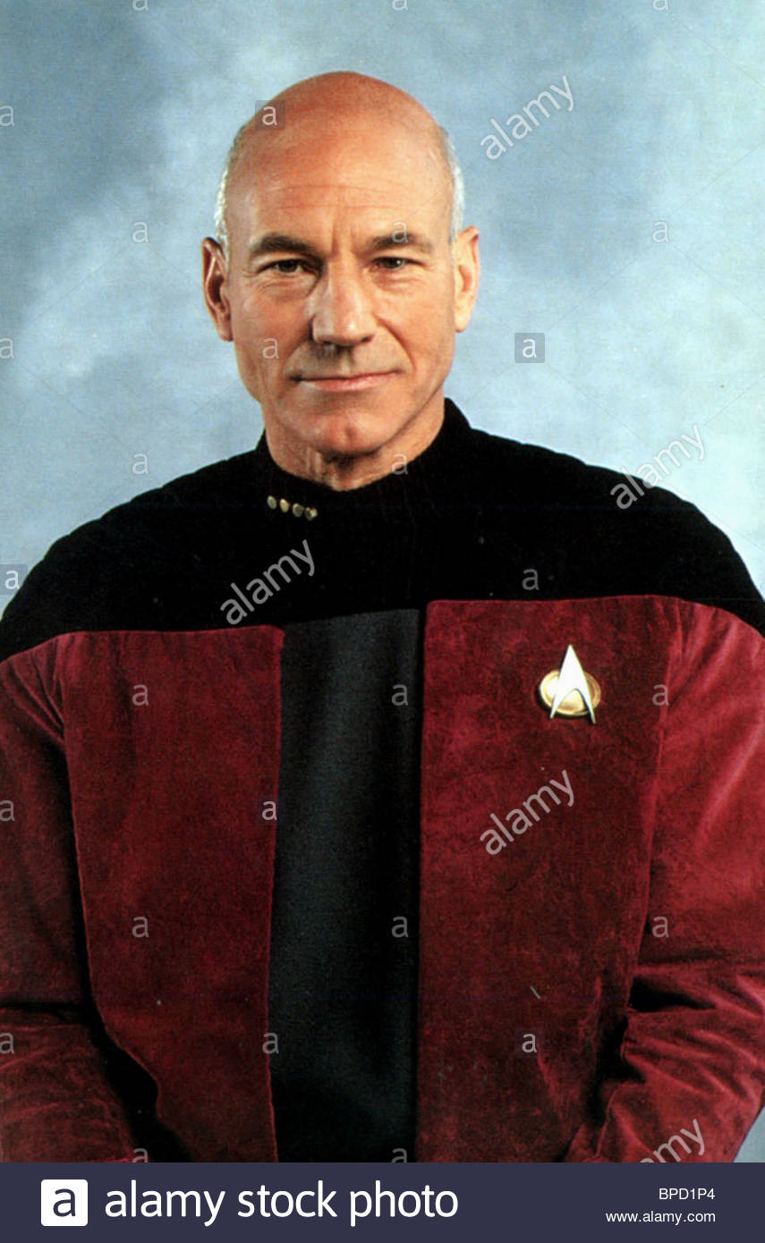 Patrick Stewart Star Trek The Next Generation 1987 Stock Photo Alamy