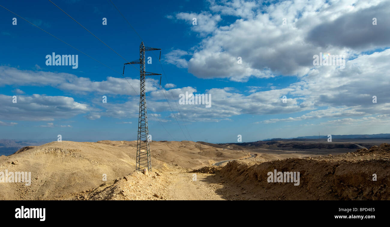 Power Lines in the desert Stock Photo - Alamy