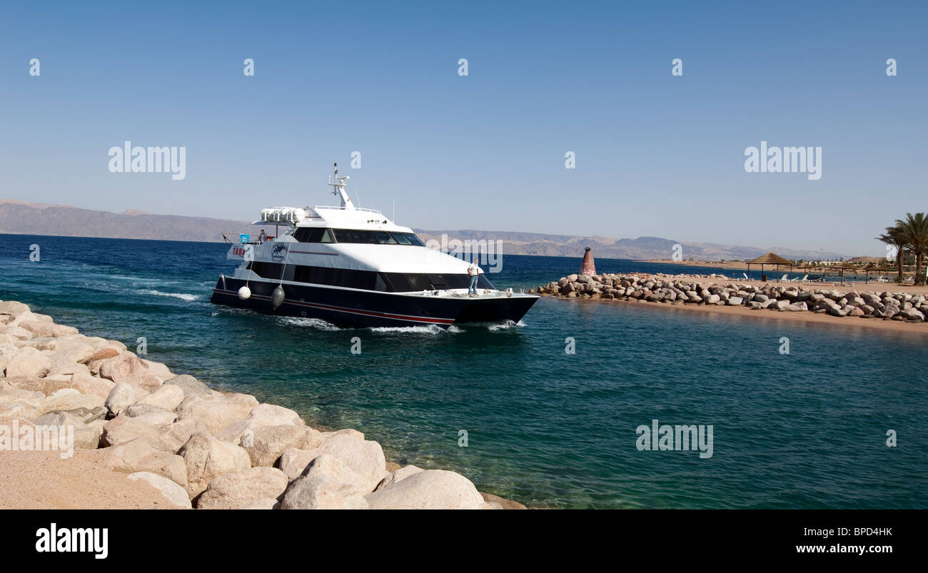 The Egypt Jordan Ferry Stock Photo