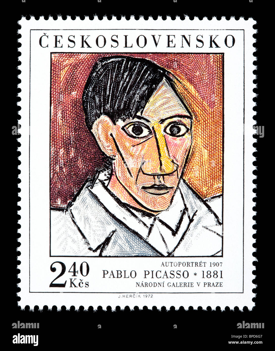 4066 外国切手 国連 1972年 Pablo Picasso 眠 ピカソの絵画